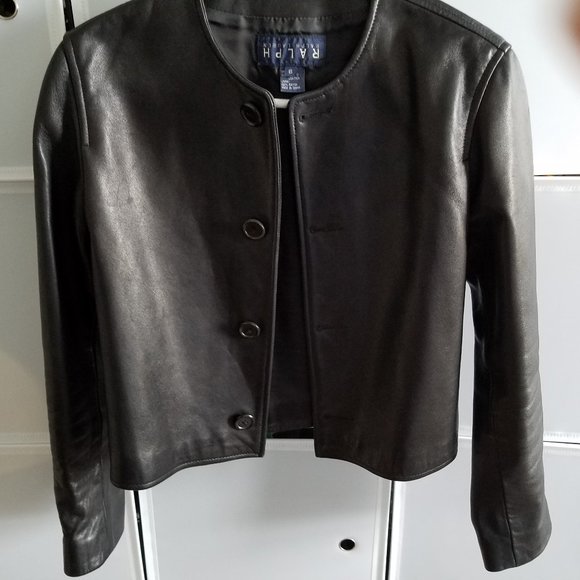 Genuine leather jacket. RALPH LAUREN